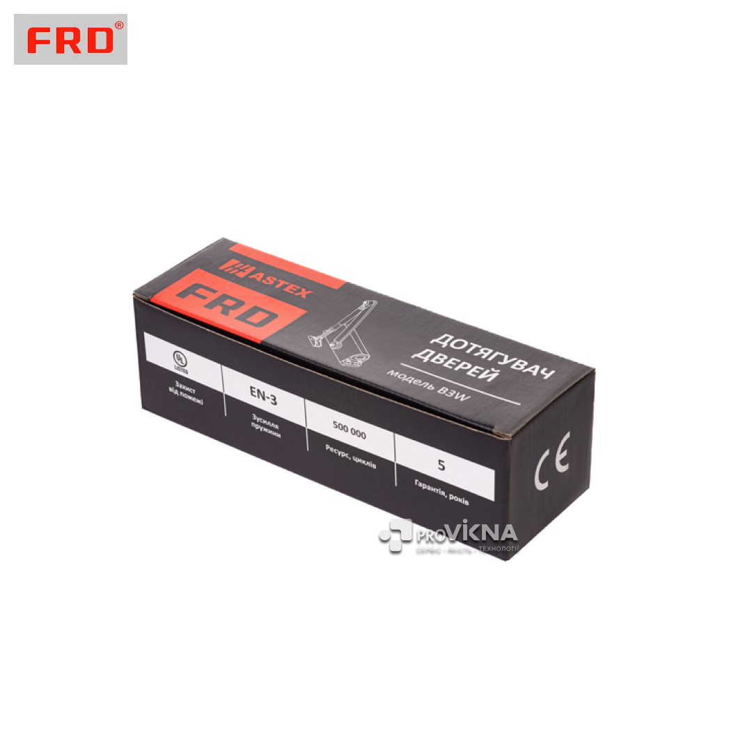 Дотягувач дверний FRD B3W 1000 Коричневий (45-65 кг – 950мм) RAL 8019