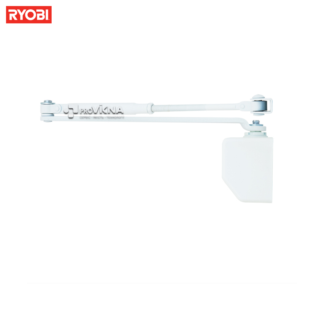 Дотягувач дверний RYOBI 2055V (100кг – 1250мм) з пристроєм фіксації Білий